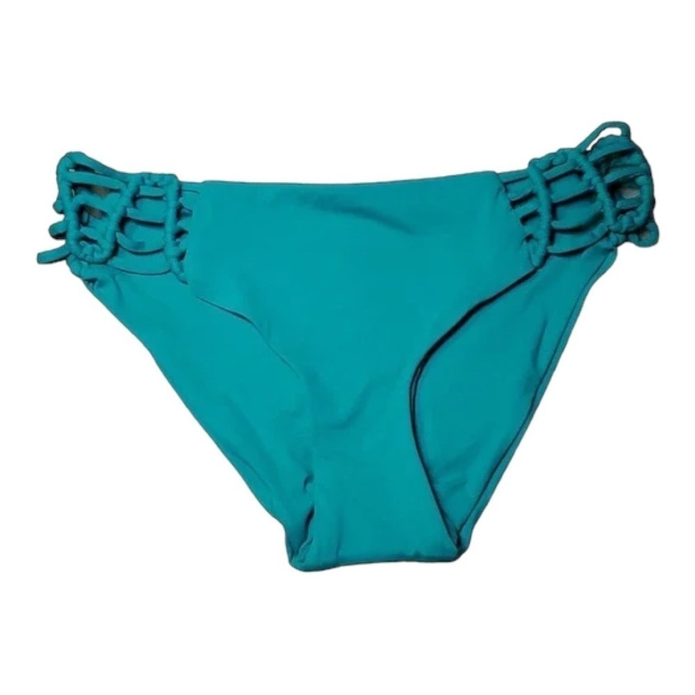 BECCA Bikini Bottom NWOT “No Strings Attached” Hipster in Spring Green - Picture 2 of 7